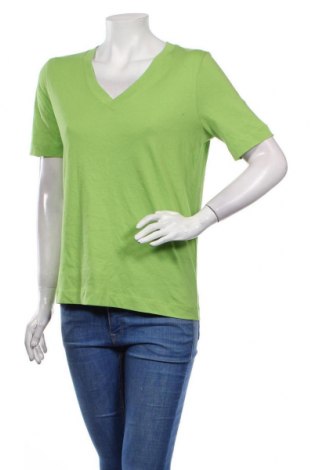 Γυναικείο t-shirt Selected Femme, Μέγεθος S, Χρώμα Πράσινο, Βαμβάκι, Τιμή 12,37 €