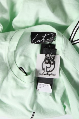 Γυναικείο t-shirt The Couture Club, Μέγεθος XS, Χρώμα Πράσινο, 95% βαμβάκι, 5% ελαστάνη, Τιμή 22,94 €