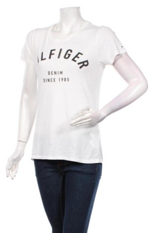 Γυναικείο t-shirt Hilfiger Denim, Μέγεθος S, Χρώμα Λευκό, 60% βαμβάκι, 40% πολυεστέρας, Τιμή 32,16 €