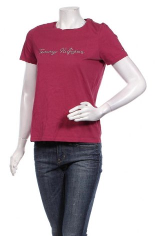 Tricou de femei Tommy Hilfiger, Mărime S, Culoare Mov, Bumbac, Preț 110,53 Lei