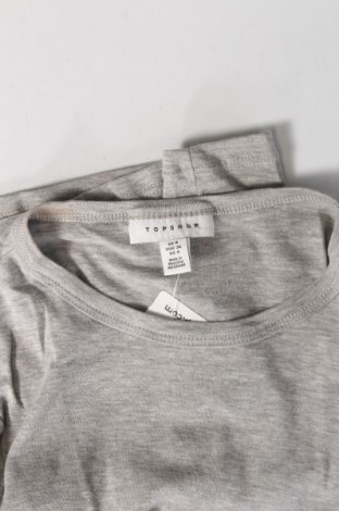 Γυναικείο t-shirt Topshop, Μέγεθος S, Χρώμα Γκρί, 91% βαμβάκι, 9% πολυεστέρας, Τιμή 11,86 €