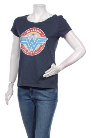 Γυναικείο t-shirt Wonder Woman, Μέγεθος M, Χρώμα Μπλέ, Βαμβάκι, Τιμή 6,87 €