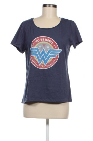 Γυναικείο t-shirt Wonder Woman, Μέγεθος L, Χρώμα Μπλέ, Βαμβάκι, Τιμή 6,87 €