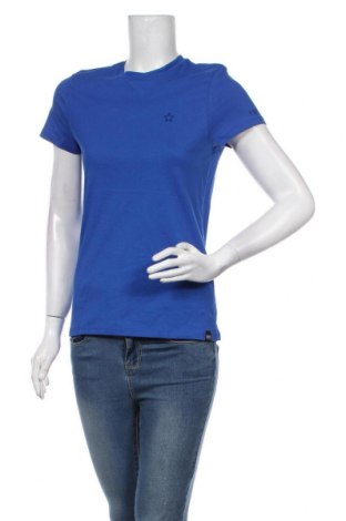 Γυναικείο t-shirt Zwolf by Khujo, Μέγεθος S, Χρώμα Μπλέ, Βαμβάκι, Τιμή 17,78 €
