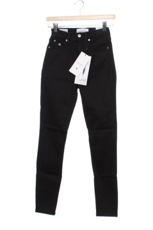 Damen Jeans Calvin Klein Jeans, Größe XXS, Farbe Schwarz, 89% Baumwolle, 6% Polyester, 5% Elastan, Preis 53,40 €