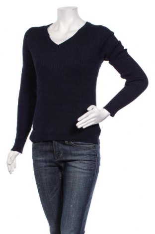 Дамски пуловер Active Basic USA, Размер M, Цвят Син, 55% памук, 30% вискоза, 15% полиестер, Цена 36,00 лв.