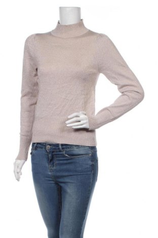 Дамски пуловер Dotti, Размер M, Цвят Бежов, 70% вискоза, 21% полиестер, 9% метални нишки, Цена 36,00 лв.