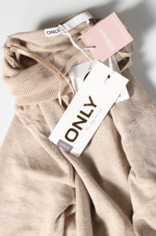 Дамски пуловер ONLY, Размер XS, Цвят Бежов, 82% вискоза, 16% полиамид, 2% еластан, Цена 59,25 лв.