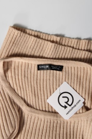Γυναικείο πουλόβερ SHEIN, Μέγεθος S, Χρώμα  Μπέζ, Τιμή 2,31 €
