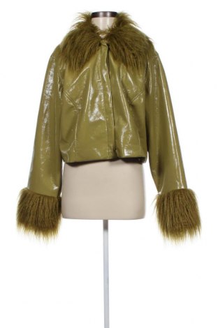 Dámska kožená bunda  H&M Divided, Veľkosť XL, Farba Zelená, Eko koža , Cena  36,29 €