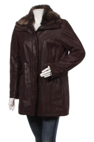 Дамско кожено яке Yessica, Размер XL, Цвят Кафяв, Естествена кожа, Цена 112,00 лв.