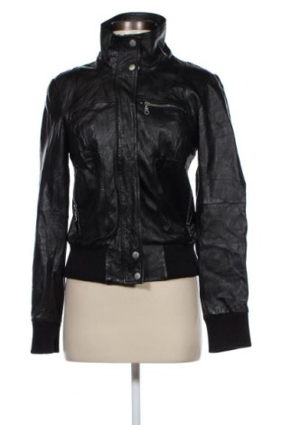 Dámska kožená bunda  Zara Trafaluc, Veľkosť M, Farba Čierna, Pravá koža , Cena  81,08 €