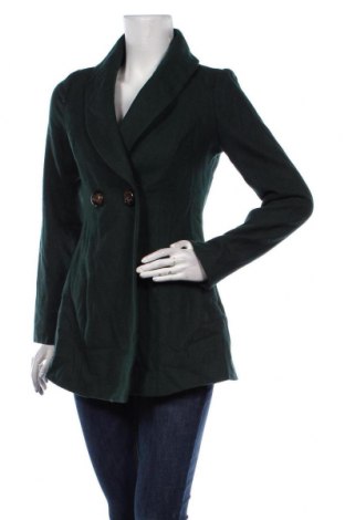 Дамско палто Ark&co, Размер M, Цвят Зелен, 50% полиестер, 50% вълна, Цена 67,00 лв.