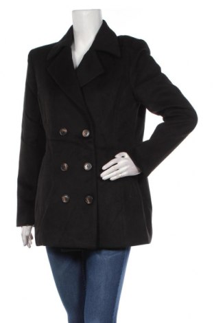 Дамско палто Atmos & Here, Размер XL, Цвят Черен, 80% полиестер, 20% вискоза, Цена 65,55 лв.