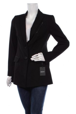 Γυναικείο σακάκι DKNY, Μέγεθος S, Χρώμα Μαύρο, 77% βισκόζη, 20% πολυαμίδη, 3% ελαστάνη, Τιμή 55,96 €