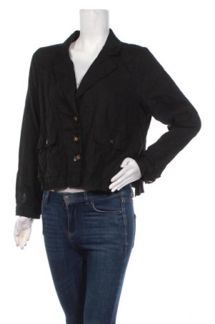 Γυναικείο σακάκι Sussan, Μέγεθος XL, Χρώμα Μαύρο, 55% λινό, 45% βισκόζη, Τιμή 37,11 €