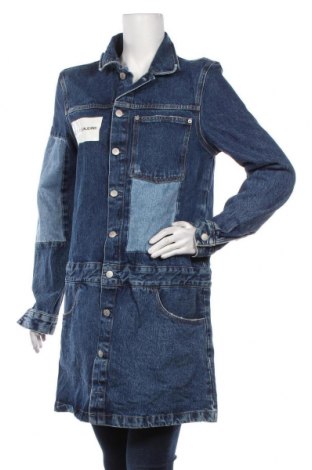 Damenjacke Calvin Klein Jeans, Größe M, Farbe Blau, Baumwolle, Preis 41,75 €