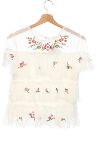 Bluză pentru copii Zara, Mărime 12-13y/ 158-164 cm, Culoare Ecru, Bumbac, Preț 85,53 Lei