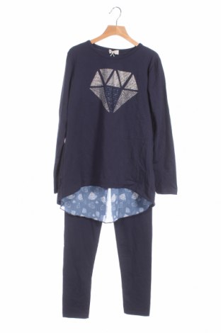Детска пижама, Размер 12-13y/ 158-164 см, Цвят Син, 95% памук, 5% еластан, Цена 49,00 лв.