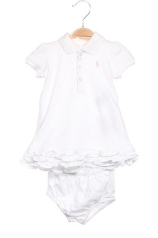 Детска рокля Ralph Lauren, Размер 6-9m/ 68-74 см, Цвят Бял, Памук, Цена 52,15 лв.
