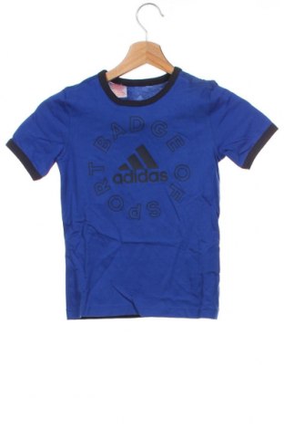 Dětské tričko  Adidas, Velikost 6-7y/ 122-128 cm, Barva Modrá, Bavlna, Cena  419,00 Kč