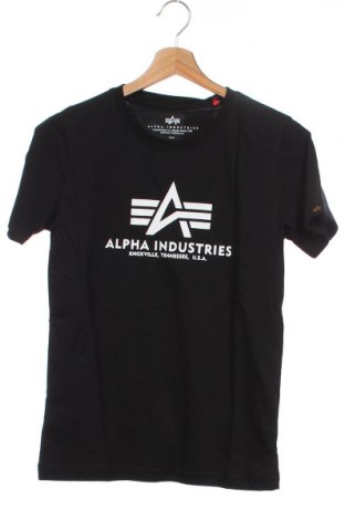 Детска тениска Alpha Industries, Размер 11-12y/ 152-158 см, Цвят Черен, Памук, Цена 37,76 лв.