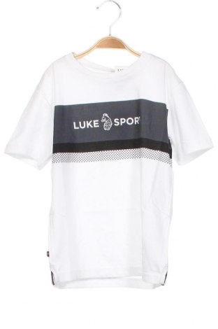 Dziecięcy T-shirt Luke, Rozmiar 6-7y/ 122-128 cm, Kolor Biały, Bawełna, Cena 88,28 zł