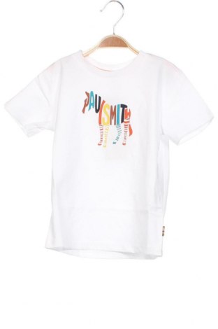 Dziecięcy T-shirt Paul Smith Junior, Rozmiar 3-4y/ 104-110 cm, Kolor Biały, Bawełna, Cena 91,56 zł