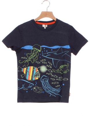 Dziecięcy T-shirt Paul Smith Junior, Rozmiar 7-8y/ 128-134 cm, Kolor Niebieski, Bawełna, Cena 89,13 zł