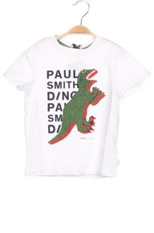 Dziecięcy T-shirt Paul Smith Junior, Rozmiar 4-5y/ 110-116 cm, Kolor Biały, Bawełna, Cena 91,56 zł