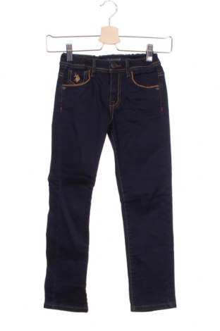 Dětské džíny  U.S. Polo Assn., Velikost 6-7y/ 122-128 cm, Barva Modrá, 98% bavlna, 2% elastan, Cena  606,00 Kč