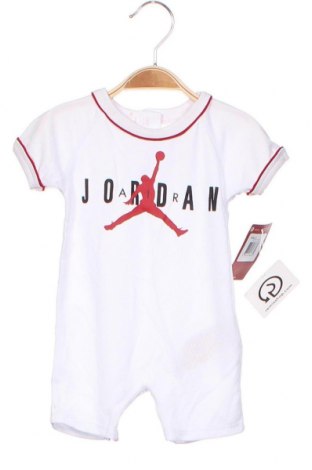 Детски гащеризон Air Jordan Nike, Размер 2-3m/ 56-62 см, Цвят Бял, Полиестер, Цена 26,07 лв.
