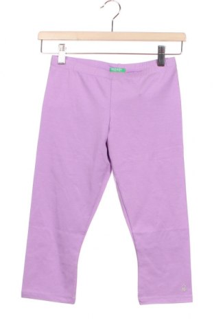 Gyerek leggings United Colors Of Benetton, Méret 12-13y / 158-164 cm, Szín Lila, 94% pamut, 6% elasztán, Ár 3 235 Ft