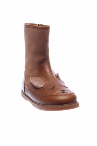Детски обувки Friboo, Размер 27, Цвят Кафяв, Естествена кожа, естествен велур, Цена 65,45 лв.