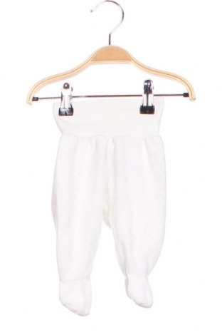 Детски панталон H&M, Размер 0-1m/ 50 см, Цвят Бял, 84% памук, 16% полиестер, Цена 16,20 лв.