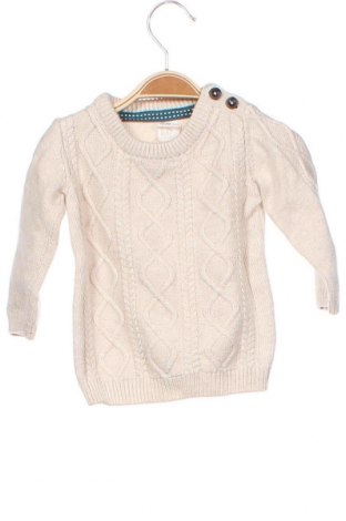 Dziecięcy sweter H&M, Rozmiar 3-6m/ 62-68 cm, Kolor Beżowy, 60% bawełna, 30% poliamid, 10% wełna, Cena 89,56 zł