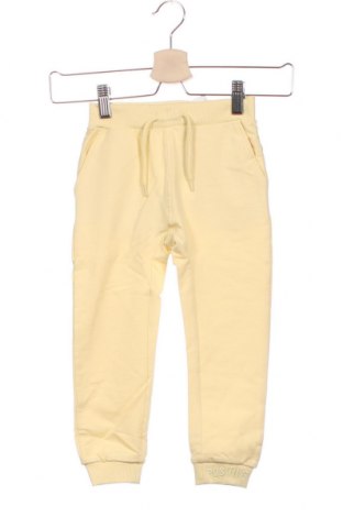 Dziecięce spodnie sportowe Name It, Rozmiar 18-24m/ 86-98 cm, Kolor Żółty, 95% bawełna, 5% elastyna, Cena 39,50 zł