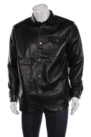 Pánská kožená košile Han Kjobenhavn, Velikost M, Barva Černá, Pravá kůže, Cena  6 741,00 Kč