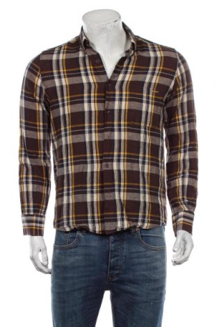 Мъжка риза Adolfo Dominguez, Размер M, Цвят Многоцветен, 75% памук, 25% лен, Цена 50,35 лв.