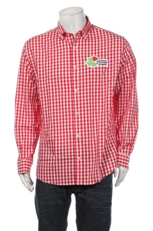 Мъжка риза Naturaline, Размер L, Цвят Червен, Цена 7,00 лв.