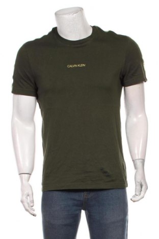 Pánské tričko  Calvin Klein, Velikost M, Barva Zelená, Bavlna, Cena  584,00 Kč