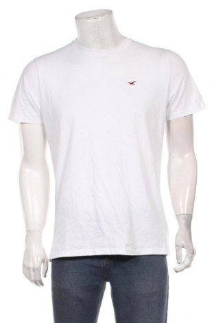 Ανδρικό t-shirt Hollister, Μέγεθος L, Χρώμα Λευκό, Βαμβάκι, Τιμή 15,37 €