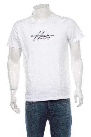 Мъжка тениска Hollister, Размер L, Цвят Бял, Памук, Цена 32,94 лв.