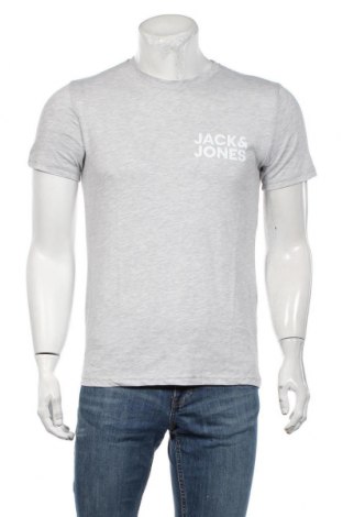 Tricou de bărbați Jack & Jones, Mărime S, Culoare Gri, 50% bumbac, 50% poliester, Preț 101,38 Lei