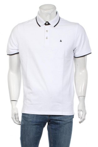 Мъжка тениска Jack & Jones, Размер XL, Цвят Бял, Памук, Цена 32,66 лв.