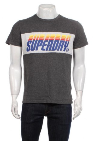 Tricou de bărbați Superdry, Mărime L, Culoare Gri, Preț 125,00 Lei