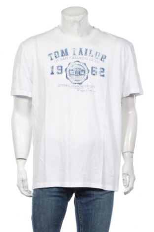 Ανδρικό t-shirt Tom Tailor, Μέγεθος XXL, Χρώμα Λευκό, Βαμβάκι, Τιμή 21,22 €