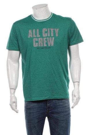 Pánské tričko  Tom Tailor, Velikost L, Barva Zelená, 60% bavlna, 40% polyester, Cena  367,00 Kč