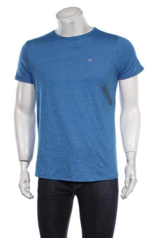 Ανδρικό t-shirt Tommy Hilfiger, Μέγεθος M, Χρώμα Μπλέ, 50% βαμβάκι, 50% πολυεστέρας, Τιμή 20,65 €