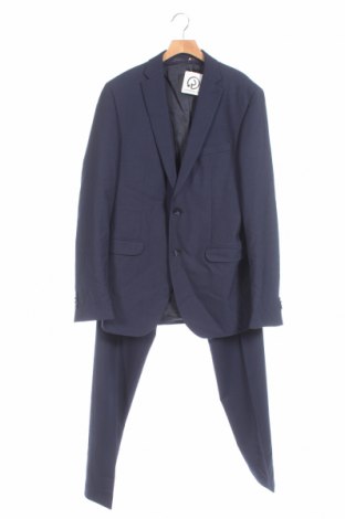 Pánský oblek  Marzotto, Velikost M, Barva Modrá, 54% vlna, 44% polyester, 2% elastan, Cena  4 270,00 Kč
